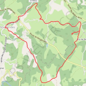 Trace GPS 2000 ans d'histoire vous regardent - Margerides - Pays de Haute Corrèze, itinéraire, parcours