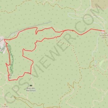 Trace GPS Gardiole - cirque des Pételins - Cassis, itinéraire, parcours