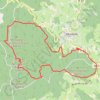Trace GPS Grand tour du Mont Saint-Rigaud - Monsols, itinéraire, parcours