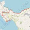 Trace GPS Klima Plaka et côte nord de Milos, itinéraire, parcours