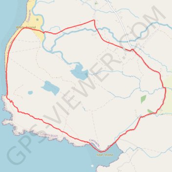 Trace GPS Silver strand, itinéraire, parcours