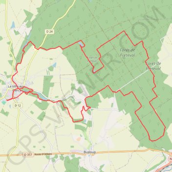 Trace GPS Sur les Traces du Loup - La Ville-aux-Clercs, itinéraire, parcours