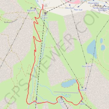 Trace GPS Le Lac de la Moutière, itinéraire, parcours