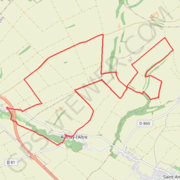 Trace GPS Circuit de Aulnay-l'Aître, itinéraire, parcours