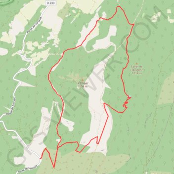 Trace GPS Les Aiguiers de Saint Saturnin, itinéraire, parcours