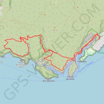Trace GPS Cassis-Les Calanques, itinéraire, parcours