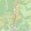 Trace GPS Descente en VTT depuis le Mazoyer, itinéraire, parcours