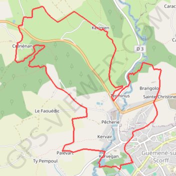 Trace GPS Rando Noz Saint Jean, itinéraire, parcours