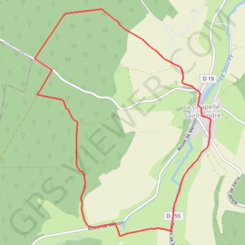 Trace GPS Circuit de Corbelin - La Chapelle-Saint-André, itinéraire, parcours