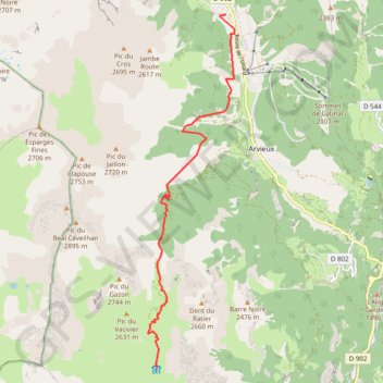 Trace GPS Furfande - Brunissard, itinéraire, parcours