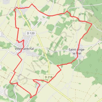 Trace GPS À partir de Villemaréchal, itinéraire, parcours