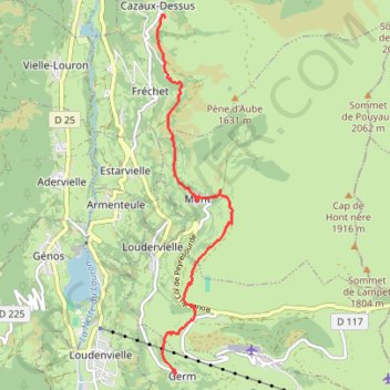 Trace GPS Rando patrimoine en Vallée du Louron, itinéraire, parcours