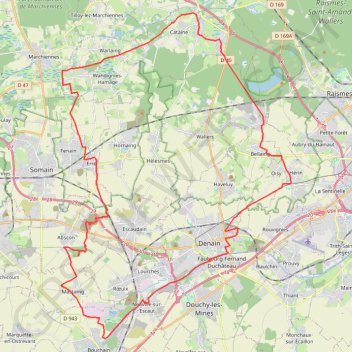 Trace GPS Entre les canaux de la Scarpe et l'Escaut - Wavrechain-sous-Denain, itinéraire, parcours