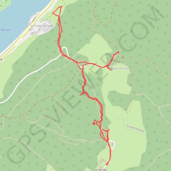 Trace GPS Lac de l'abbaye, itinéraire, parcours