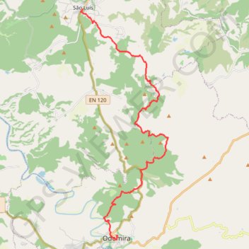 Trace GPS Rota Vicentina 4' Tappa Sao Luis > Odemira (Residencial Idalio), itinéraire, parcours