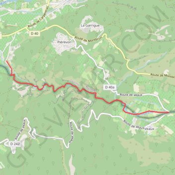 Trace GPS Baronnies - Toulourenc aval, itinéraire, parcours