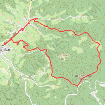Trace GPS Oberharmersbach Randonnée, itinéraire, parcours