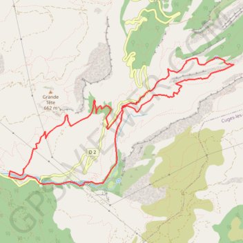 Trace GPS La glacière de Gémenos, itinéraire, parcours