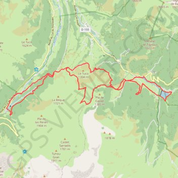 Trace GPS Haute Bigorre - Entre Deux lacs, itinéraire, parcours