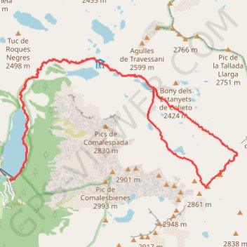 Trace GPS Pic de Contraix, itinéraire, parcours