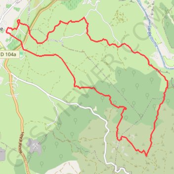 Trace GPS Les Bois de Lablachère, itinéraire, parcours