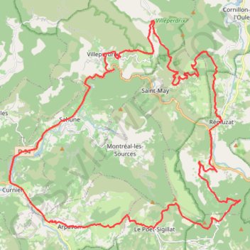 Trace GPS Sahune (Drôme), itinéraire, parcours