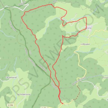 Trace GPS Col de l'Homme mort les grands bois, itinéraire, parcours