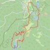 Trace GPS Les 3 lacs à partir de Gazon Rouge, itinéraire, parcours