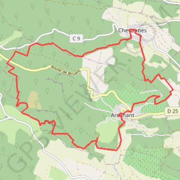 Trace GPS Chevannes-Arcenant, itinéraire, parcours