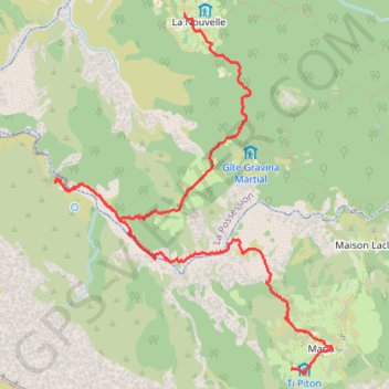 Trace GPS 🚶 Trace des cascades des Trois-Roches, itinéraire, parcours