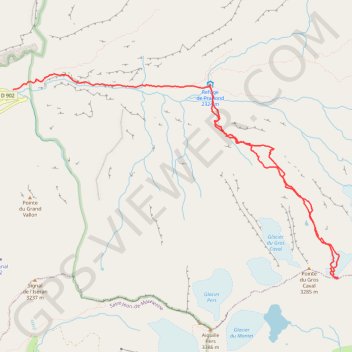 Trace GPS Col montet, itinéraire, parcours