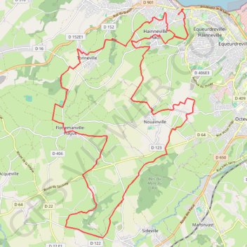 Trace GPS Les choeurs de ville - Équeurdreville-Hainneville, itinéraire, parcours