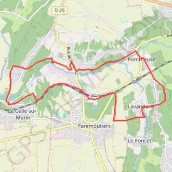 Trace GPS Les Coteaux du Morin et de l'Aubetin - Pommeuse, itinéraire, parcours