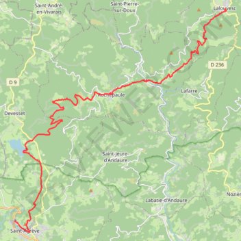 Trace GPS Chemin de Saint Régis Etape 4, itinéraire, parcours