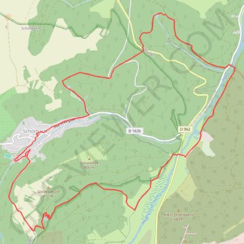 Trace GPS Entre la Schwingmuehle et Schorbach, itinéraire, parcours