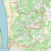 Trace GPS Boucle du canton de Blaye, itinéraire, parcours