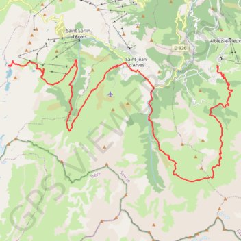 Trace GPS Albiez - Etendard, itinéraire, parcours