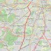 Trace GPS La coulée Verte - De Porte de Vanves à Massy, itinéraire, parcours