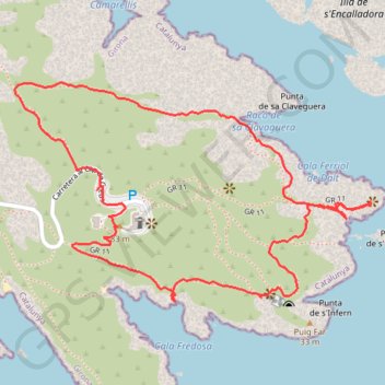 Trace GPS Cap de Creus, itinéraire, parcours