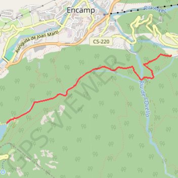 Trace GPS Près Andorre-la-Vieille, itinéraire, parcours