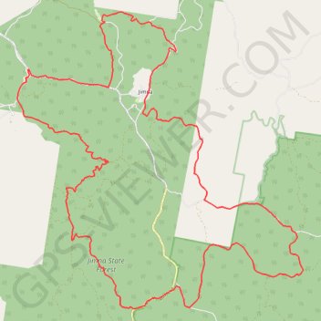 Trace GPS Jimna - Ponderosa Loop, itinéraire, parcours