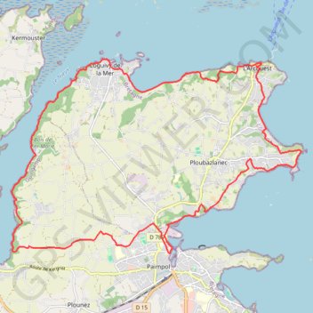 Trace GPS Loguivy de la Mer, itinéraire, parcours