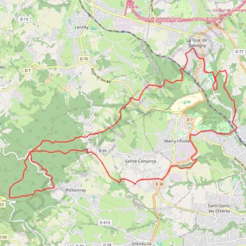 Trace GPS La Tourelloise, itinéraire, parcours