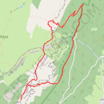 Trace GPS De la Rousse aux Belles Ombres, itinéraire, parcours