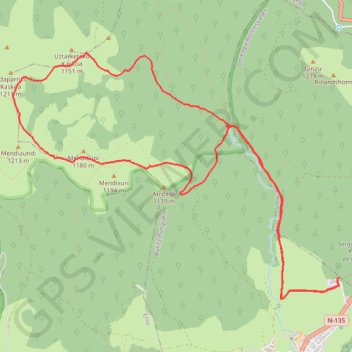 Trace GPS Randonnées sur les Crêtes de las Antostas, itinéraire, parcours