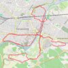 Trace GPS Semi-marathon de Carcassonne, itinéraire, parcours