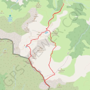 Trace GPS Pic de Montaud et crêtes du Berbégué, itinéraire, parcours