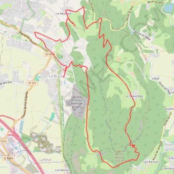 Trace GPS Buisse - Grand Ratz - Tencon - Buisse, itinéraire, parcours