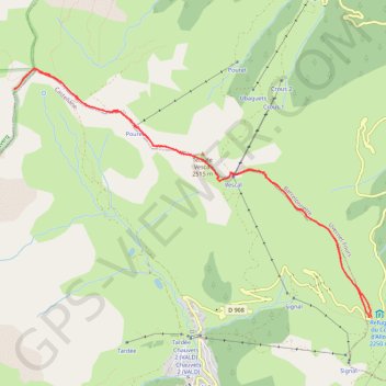 Trace GPS Tête de La Sestrière du Col d'Allos (04), itinéraire, parcours