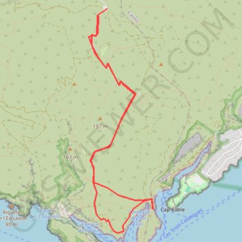 Trace GPS Calanques-refuge du piolet-trou souffleur, itinéraire, parcours